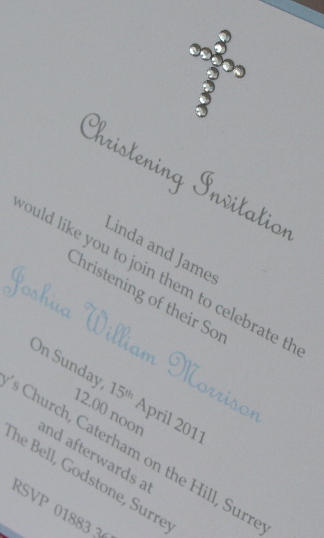 Christening/Naming Day Stationery