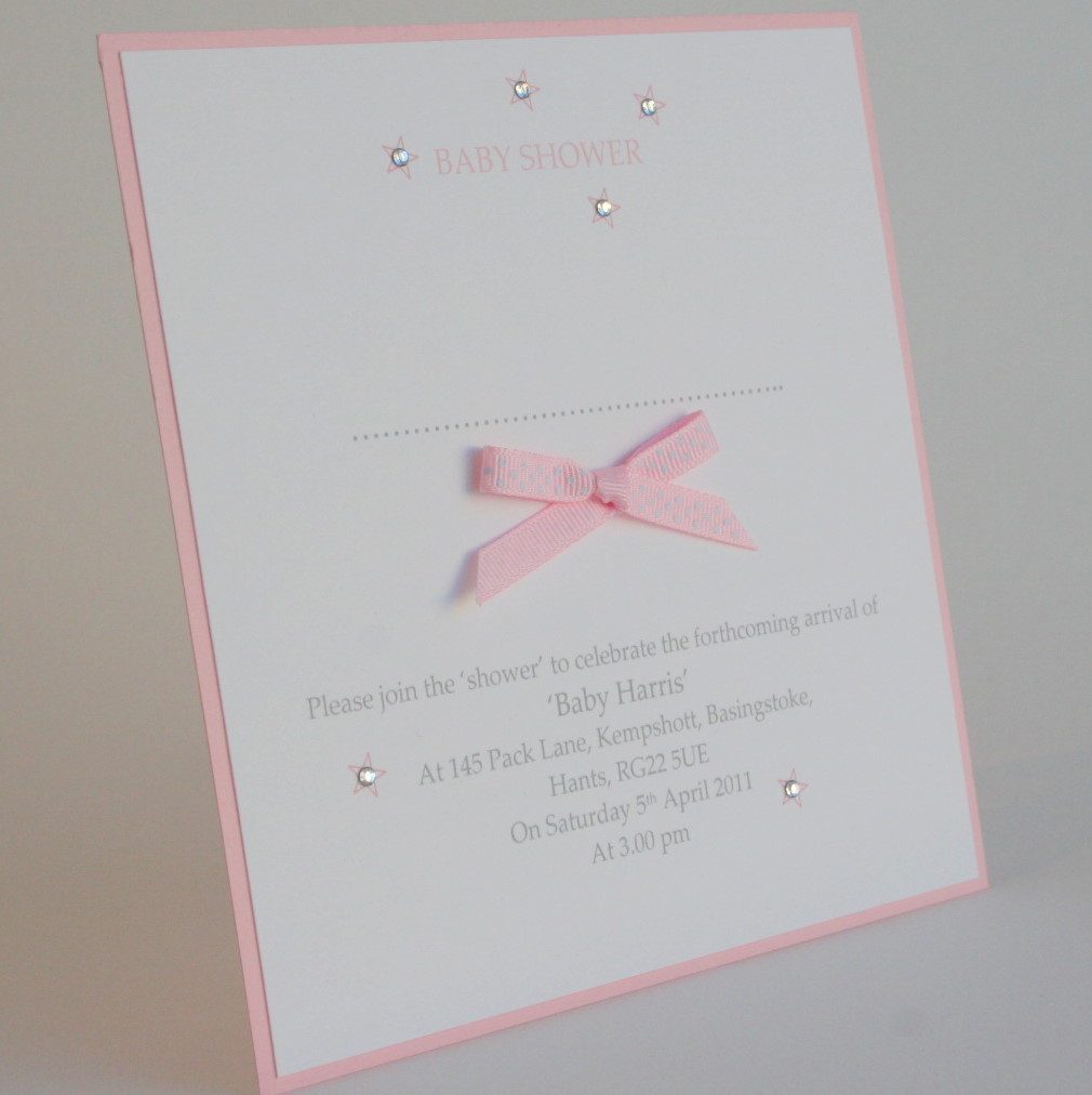 Baby shower invitation - twinkly stars