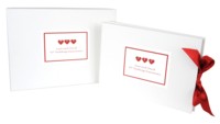 'Hearts' Wedding Guest Book