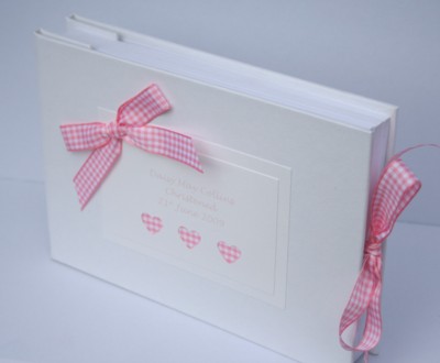Little Hearts Christening or Naming Day Guest Book
