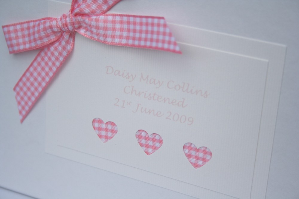 Little Hearts Christening or Naming Day Guest Book