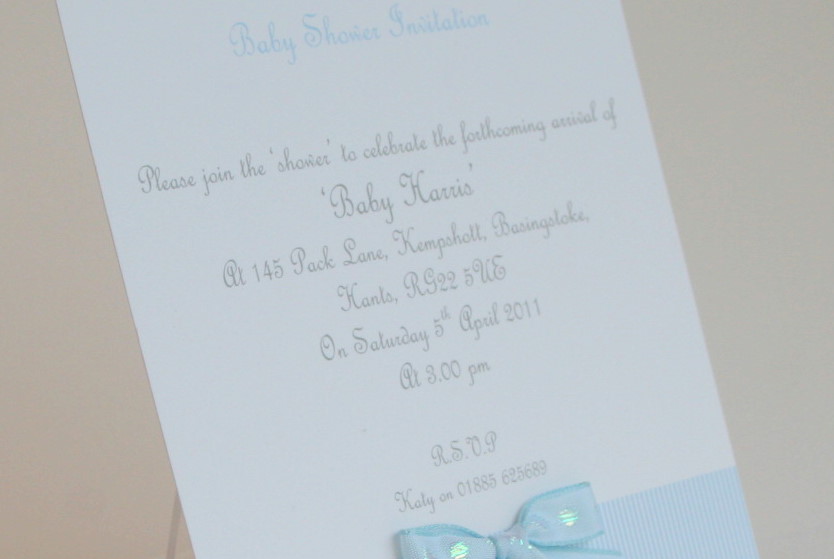Baby Shower invitation - Candy stripes