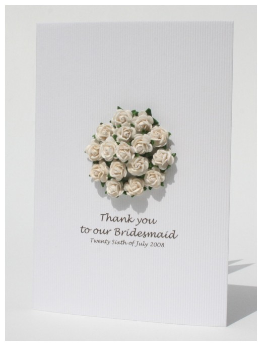 Bridesmaid Thank you card