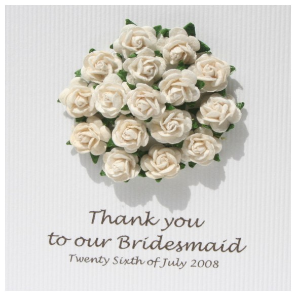 Bridesmaid Thank you card