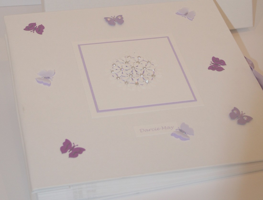 Girl's Butterfly Album with matching box