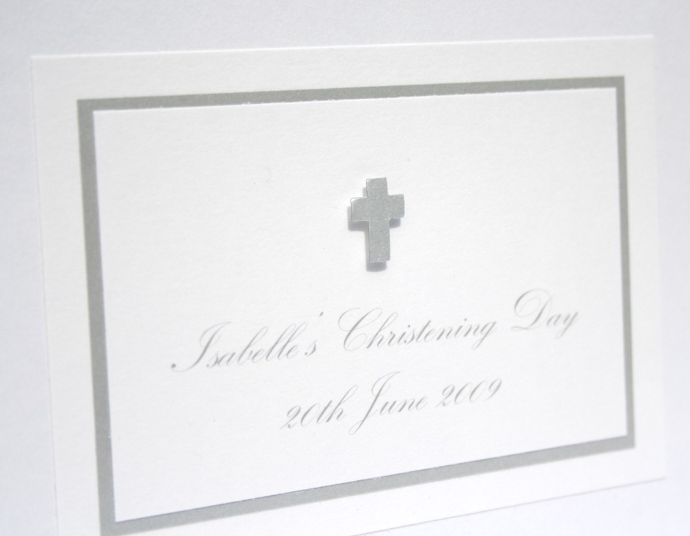 Christening Cross Guest Book