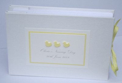 Little ducks Christening or Naming Day Guest Book