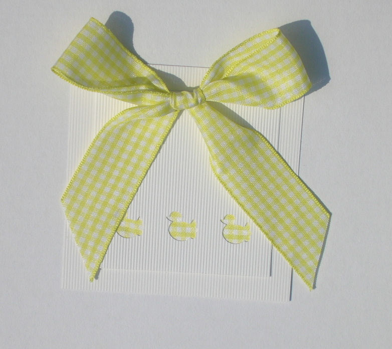 Baby Keepsake Box - Lemon Gingham