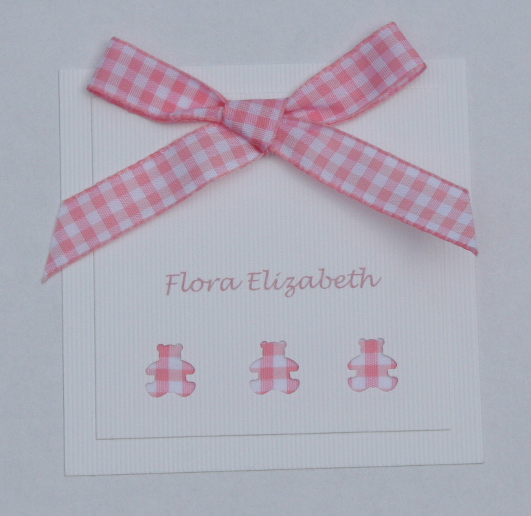 Baby Keepsake Box - Pink Gingham