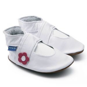 Inch Blue - White Maryjane Shoes