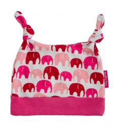 Toby Tiger  Baby Hat - Pink Elephants