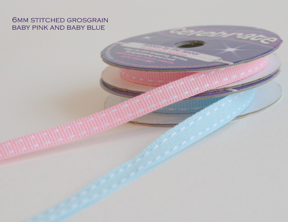 Stitched grosgrain