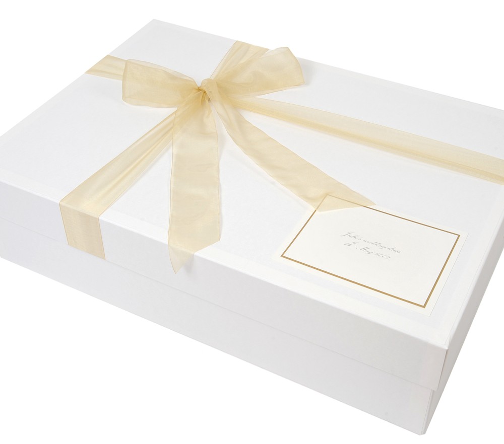 Luxury Wedding Dress Box - 'Ribbon Tied' Design