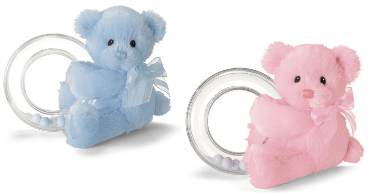Baby GUND little bear rattle/teething ring