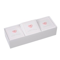 Set of 3 mini keepsakes - Hearts                     