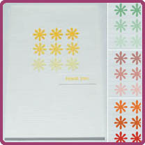 Card - Thankyou - 9 daisies