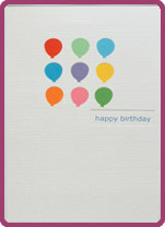 Card - Happy Birthday - balloons
