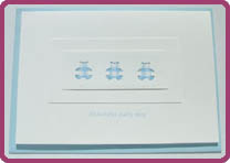 Card - Beautiful baby boy - gingham