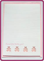 Card - Beautiful baby girl 